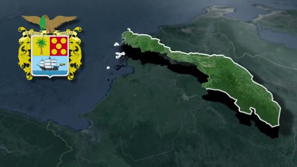 Estados Unidos Venezuela Mapa Animação — Vídeo de Stock