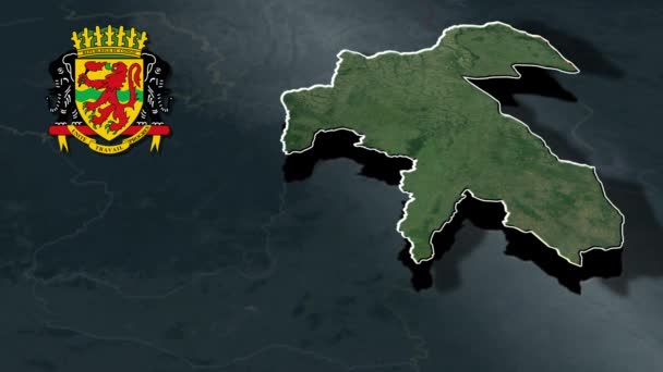 Departamentos República Congo — Vídeo de Stock