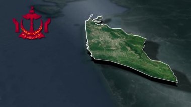 Brunei animasyon haritasının dağıtımları