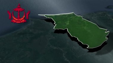 Brunei animasyon haritasının dağıtımları