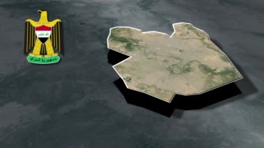 Irak coğrafya haritası valileri