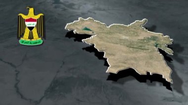 Irak coğrafya haritası valileri