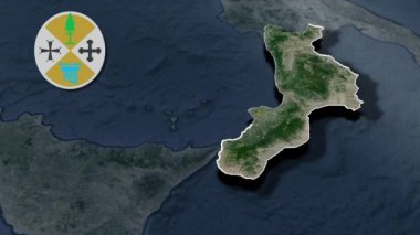 Calabria Güney İtalya 'da Whit Coat of Arms bölgesinde bir bölgedir.