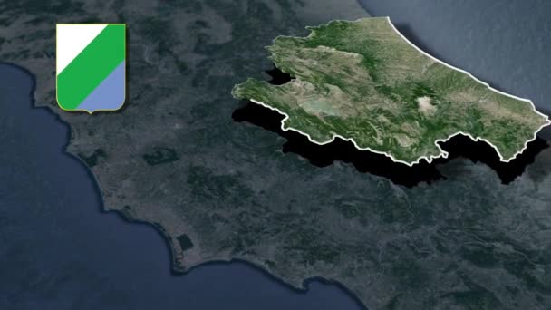 Abruzzo Talya Nın Orta Kesiminde Bir Şehirdir — Stok video