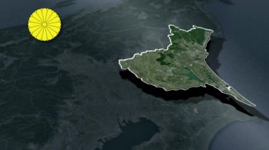 Japon animasyon haritası illeri