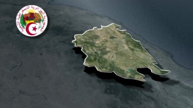 Cezayir animasyon haritası vilayetleri