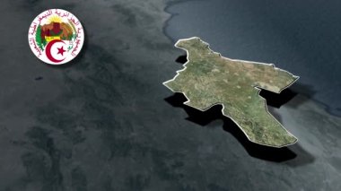 Cezayir animasyon haritası vilayetleri