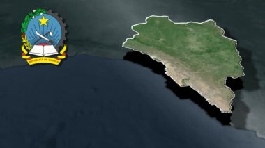 Angola animasyon haritasının vilayetleri