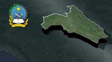Angola animasyon haritasının vilayetleri