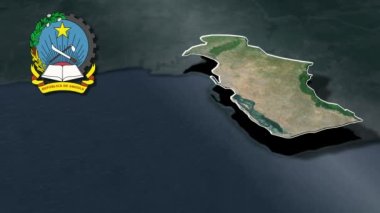 Angola animasyon haritasının vilayetleri