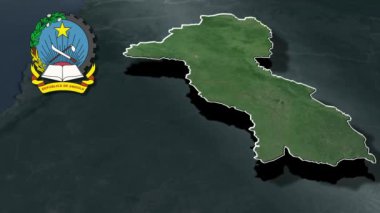 Angola animasyon haritasının vilayetleri