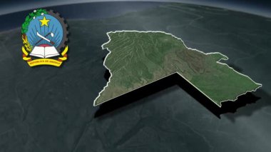 Angola animasyon haritasının vilayetleri