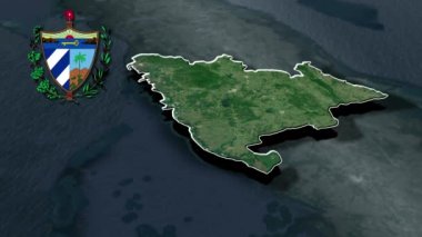 Küba animasyon haritasının vilayetleri