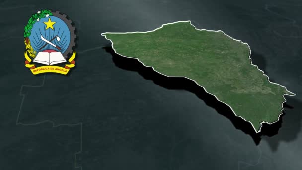 Carte Animation Des Provinces Angola — Video