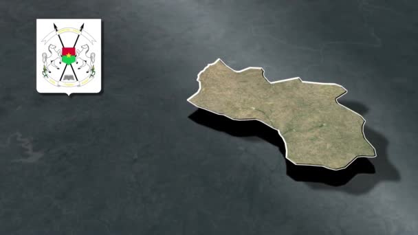 Provinces Burkina Faso — Stock Video