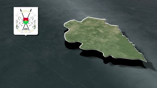 Провинции Буркина Фасо — стоковое видео