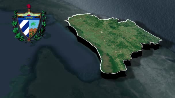 Carte Animation Des Provinces Cuba — Video