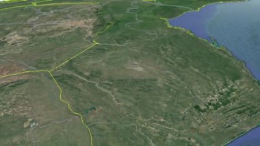 Mozambik animasyon haritasının vilayetleri