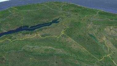 Mozambik animasyon haritasının vilayetleri