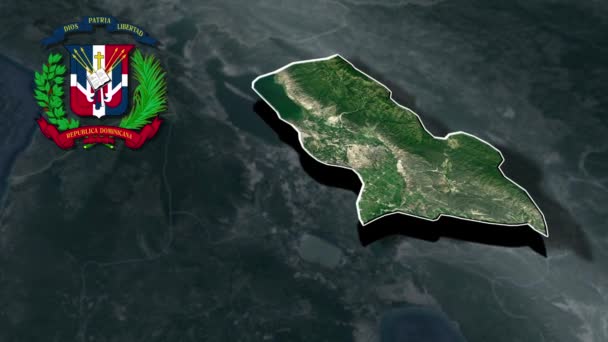 Províncias República Dominicana — Vídeo de Stock