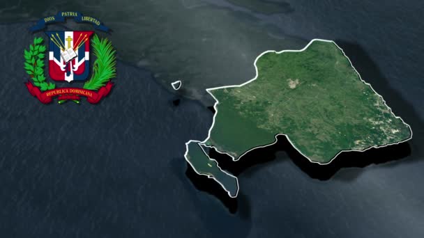 Provincie Dominikánské Republiky — Stock video