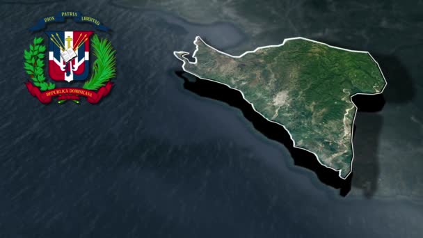 多米尼加共和国各省 — 图库视频影像