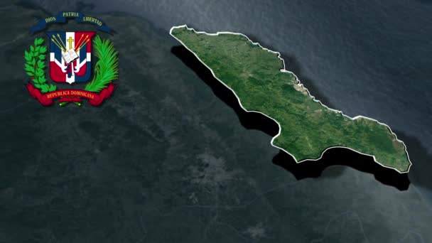 Provincias República Dominicana — Vídeo de stock
