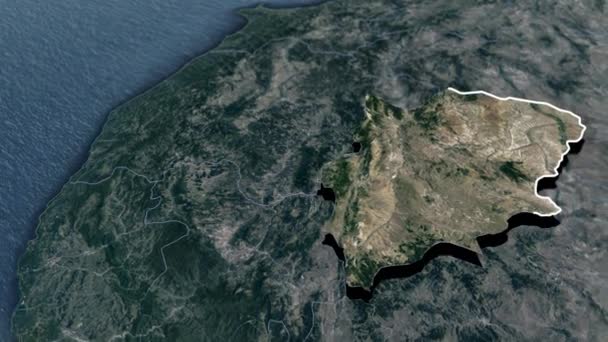 Turkin Maakunnat Animaatiokartta — kuvapankkivideo