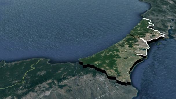 Mappa Dell Animazione Delle Province Della Turchia — Video Stock