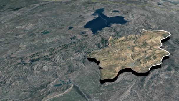 Carte Animation Des Provinces Turquie — Video