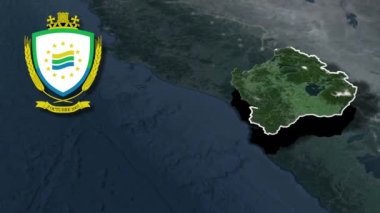 ChileMagallanes y la Antartica Chilena Whit Bölgesi Silah Canlandırma Haritası