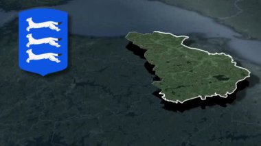 Finlandiya 'nın güney Ostrobothnia bölgesi Silah Canlandırma Haritası