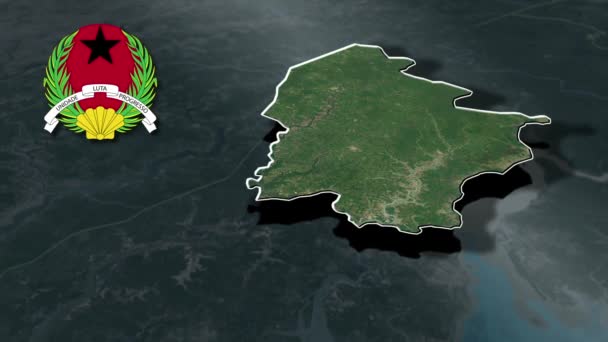 Regions Guinea Bissau — Stock Video