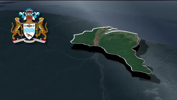 Nijer Bölgeleri Coğrafi Haritalar — Stok video