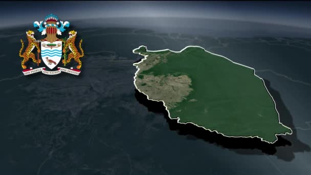 니제르 지도의 — 비디오