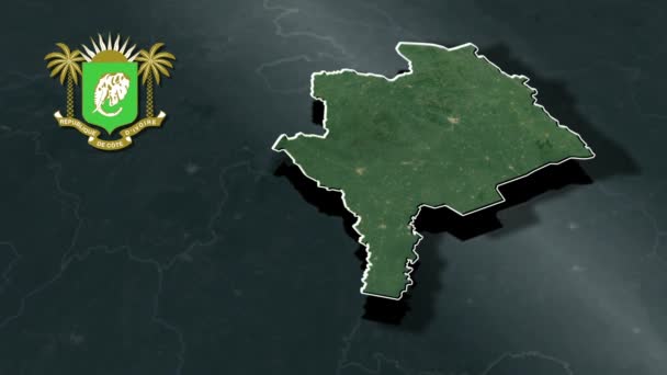 Regio Van Ivoorkust — Stockvideo