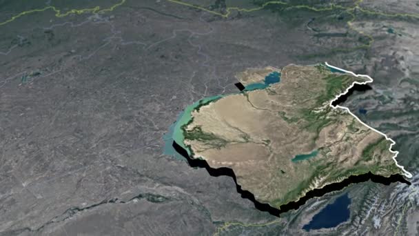 Regiuni Din Niger Hărți Geografice — Videoclip de stoc