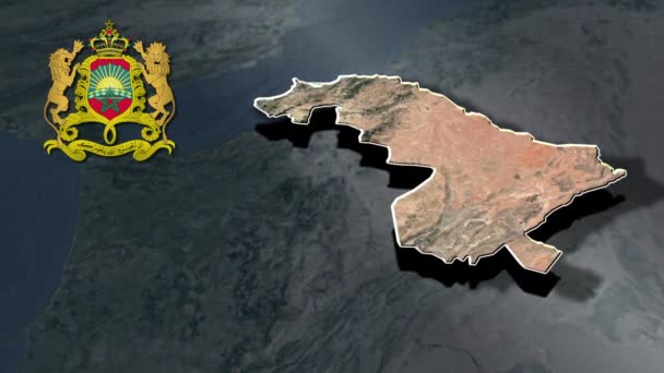 ニジェール地域 地理地図 — ストック動画