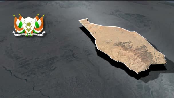 Regioni Del Niger Mappe Geografiche — Video Stock