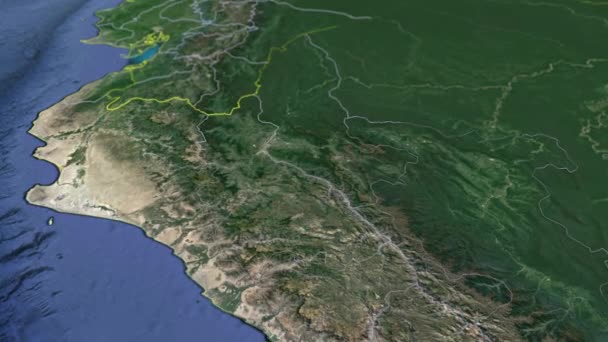 Regioni Del Perù Mappe Geografiche — Video Stock