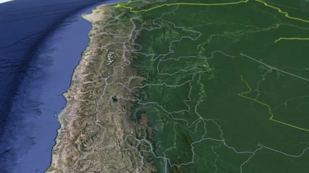 Regiones Del Perú Mapas Geográficos — Vídeos de Stock