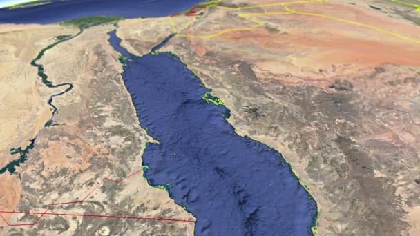 Regiones Arabia Saudita — Vídeo de stock