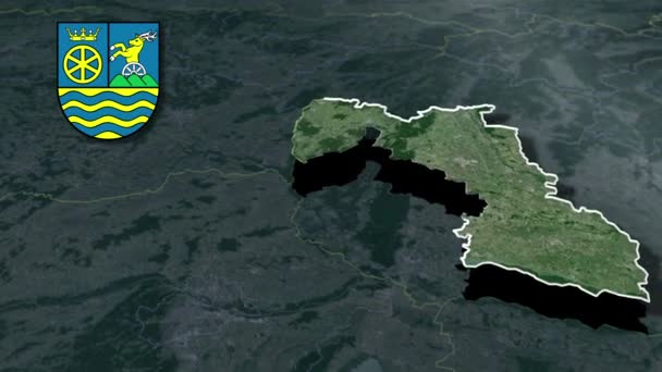 Regionen Des Senegal Geographische Karten — Stockvideo