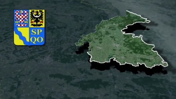 Regiony České republiky Olomouc whit Mapa animace erbů