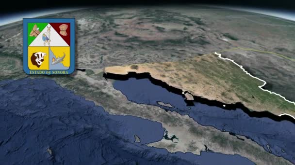 Estados Unidos América Mapas Geográficos — Vídeo de Stock