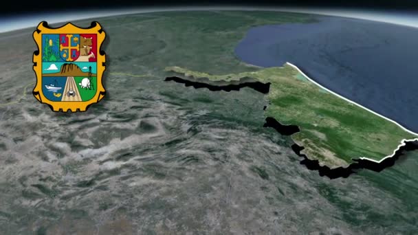 Estados Unidos América Mapas Geográficos — Vídeo de Stock