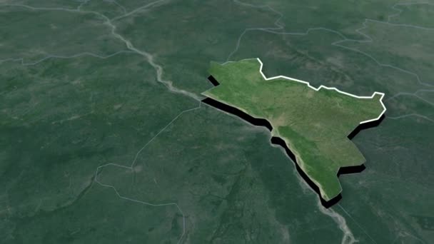 Stany Nigerii Mapy Geograficzne — Wideo stockowe