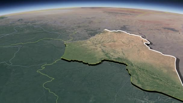 Держави Судан Географічні Карти — стокове відео