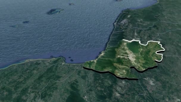 Staten Van Venezuela Geografische Kaarten — Stockvideo