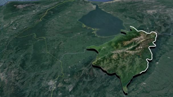 Venezuela Eyaletleri Coğrafi Haritalar — Stok video